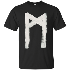 CALLIGRAPHY - AngloSaxon Futhorc mann man m Inverted T Shirt & Hoodie