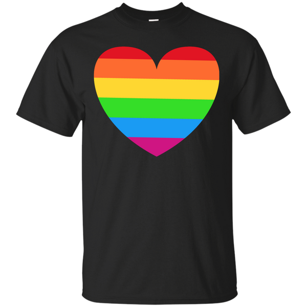 LGBT - Heart Small Rainbow relationship T Shirt & Hoodie