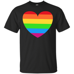 LGBT - Heart Small Rainbow relationship T Shirt & Hoodie
