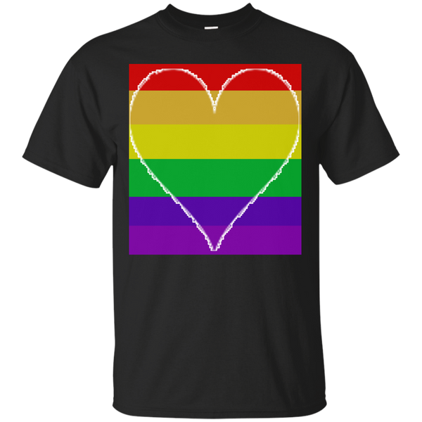 LGBT - Heart for Pride rainbow T Shirt & Hoodie