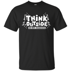 Hiking - Think Outside The Box Camping Hiking T Shirt  T Shirt & Hoodie