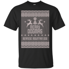 BERNESE MOUNTAIN DOG - Merry Dogmas Bernese Mountain Dog T Shirt & Hoodie