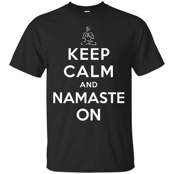 Yoga - KEEP CALM AND NAMASTE ON T shirt & Hoodie