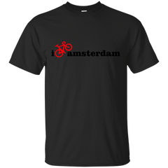 AMSTERDAM BIKE - I Love Amsterdam  Red Bike T Shirt & Hoodie