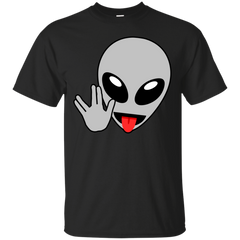 ALIENS - Alien Head with Vulcan Hand Sign T Shirt & Hoodie