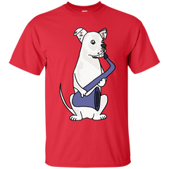 AMERICAN BULLDOG - Funny White American Bulldog Playing Saxophone T Shirt & Hoodie