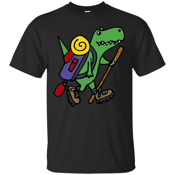FUNNY HIKING - Funny TRex Dinosaur Hiker T Shirt & Hoodie