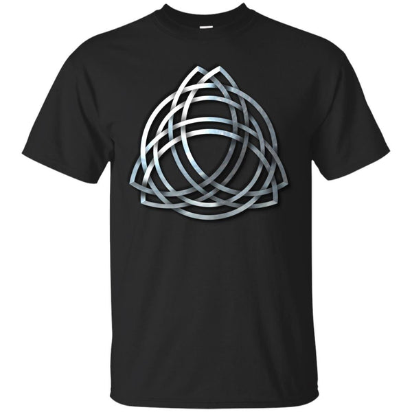 CELTIC - Celtic Triquetra  Double in Brushed Silver T Shirt & Hoodie