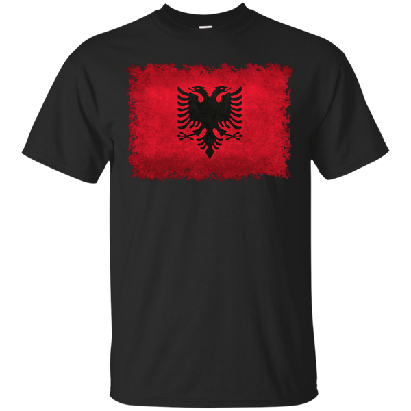 ALBANIAN FLAG - Flag of Albania in vintage retro style T Shirt & Hoodie