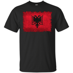 ALBANIAN FLAG - Flag of Albania in vintage retro style T Shirt & Hoodie