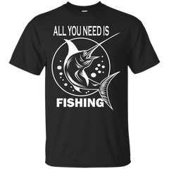 Camping - All you need is fishing fishing fisherman camping summer hoby t shirt hook tug tugboat camp tent fisherman love T Shirt & Hoodie
