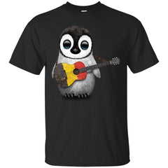 BELGIUM - Baby Penguin Playing Belgian Flag Guitar T Shirt & Hoodie