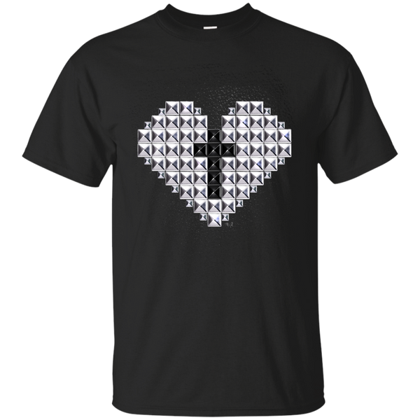 Biker - studded heart and cross T Shirt & Hoodie