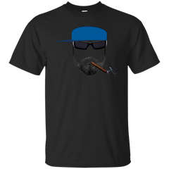 BEARDED SMOKER - Bearded Smoker  Blue Hat T Shirt & Hoodie
