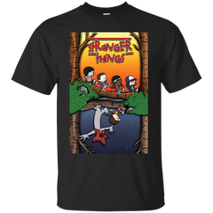 Stranger Things - Calvin and Hobbes Upside Down stranger things T Shirt & Hoodie