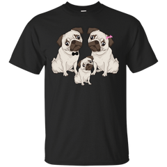 Mom - Three Little Puglets Piglets Family Of Pugs pugs T Shirt & Hoodie