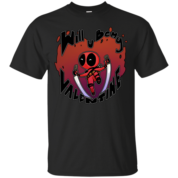 Deadpool - Will u be my Valentine heart valentines shirt valentines day deadpool chibi deadpool T Shirt & Hoodie