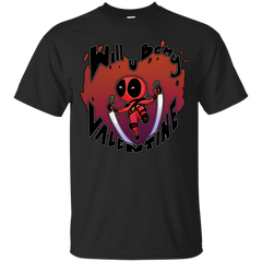 Deadpool - Will u be my Valentine heart valentines shirt valentines day deadpool chibi deadpool T Shirt & Hoodie
