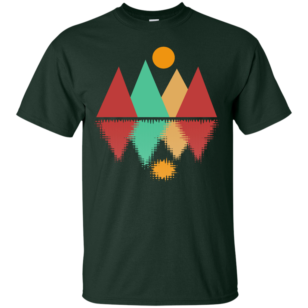 Camping - Moon Over Four Peaks 2 mountains T Shirt & Hoodie