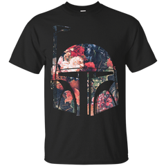 Star Wars - Mini Boba Fett Floral T Shirt & Hoodie
