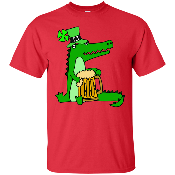 ALLIGATOR - Funky Funny Alligator Saint Patricks Day Art T Shirt & Hoodie