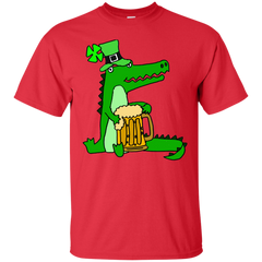 ALLIGATOR - Funky Funny Alligator Saint Patricks Day Art T Shirt & Hoodie