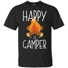 Mom - Happy Lil Little Camper  Camping Campfire Cartoon camping T Shirt & Hoodie