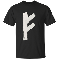 CALLIGRAPHY - AngloSaxon Futhorc Feoh Wealth f Inverted T Shirt & Hoodie