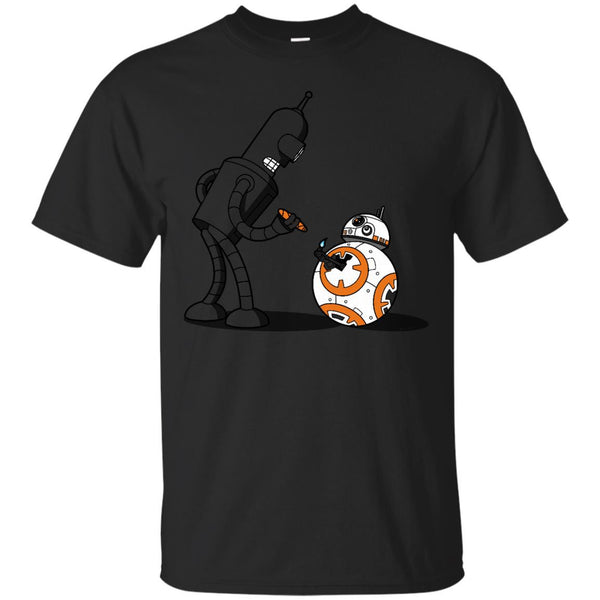 STAR WARS BENDER BB8 FUTURAMA - Light me Up T Shirt & Hoodie