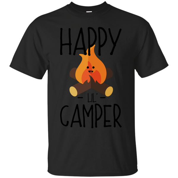Camping - Happy Lil Little Camper  Camping Campfire Cartoon happy camper camping T Shirt & Hoodie