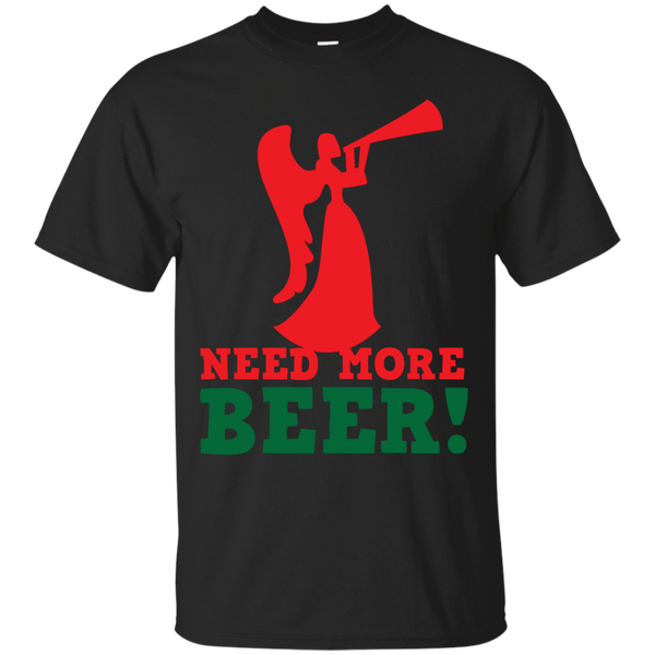 Father - need more beer with christmas angel college T Shirt & Hoodie
