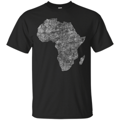 AFRICAN CONTINENT - Afrika  White Halftone T Shirt & Hoodie