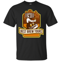 BARTENDER POURING BEER KEG CITYSCAPE CREST RETRO - Bartender Pouring Beer Keg Cityscape Crest Retro T Shirt & Hoodie