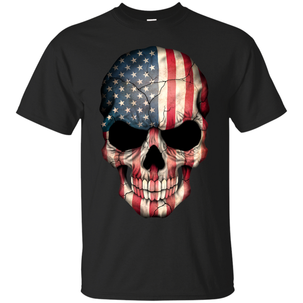 AMERICAN PRIDE - American Flag Skull T Shirt & Hoodie