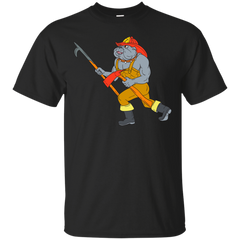BULLDOG FIREFIGHTER PIKE POLE FIRE AXE DRAWING - Bulldog Firefighter Pike Pole Fire Axe Drawing T Shirt & Hoodie