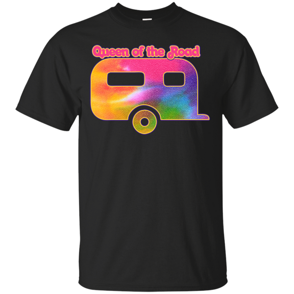 Camping - Queen of the road glamper camper retro T Shirt & Hoodie