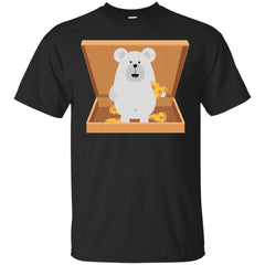 BEAR - Polar Bear in Pizzabox T Shirt & Hoodie