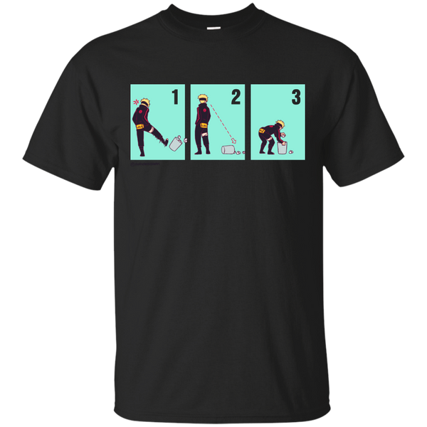 Naruto - NINJA  TRASH CAN RED LINEART T Shirt & Hoodie