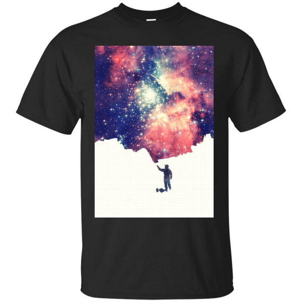 SPACE - Painting the universe Colorful Negative Space Art T Shirt & Hoodie