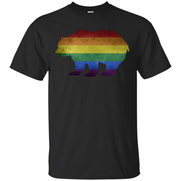 LGBT - Bear LGBT Pride Flag Colors T Shirt & Hoodie