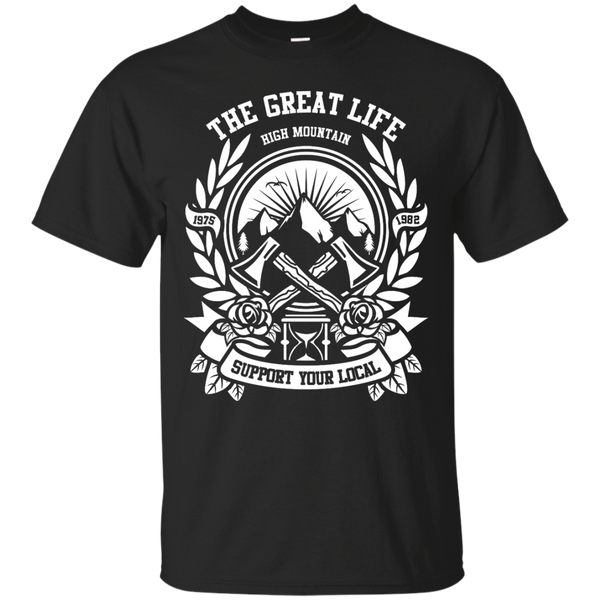 Camping - The Great Life Mountain mountain T Shirt & Hoodie