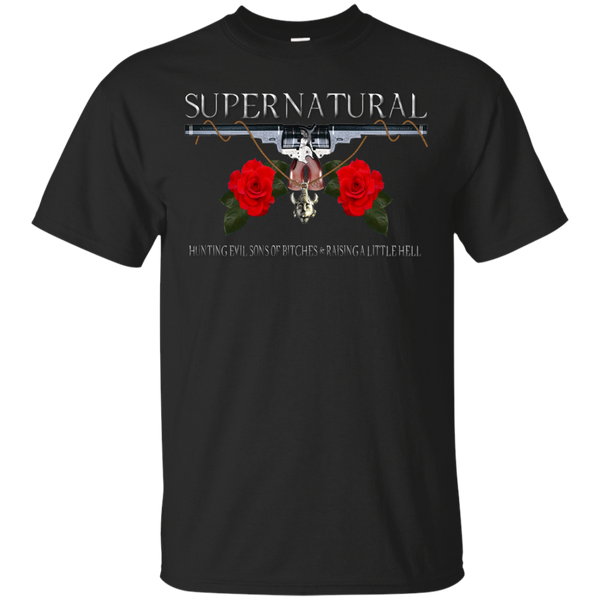 Hunting - Supernatural hunting evil sons of bitches N raising a little hel T Shirt & Hoodie