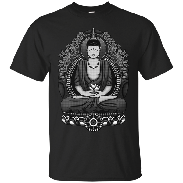 Yoga - Gautama Buddha 2 Colour Halftone T Shirt & Hoodie