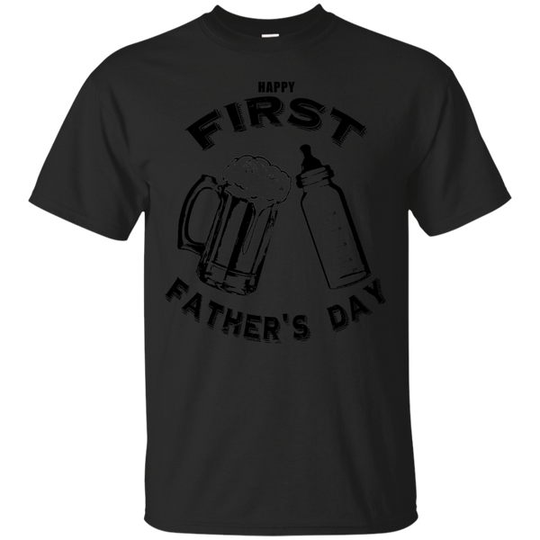 FATHERS DAY - Dads First Fathers Day Beer and Bottle T Shirt & Hoodie