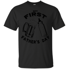 FATHERS DAY - Dads First Fathers Day Beer and Bottle T Shirt & Hoodie