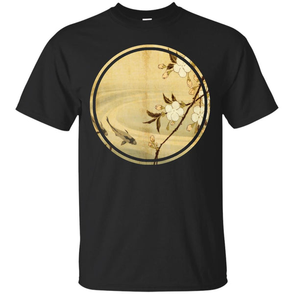 JAPANESE STYLE - Old Japanese painting flowers and koi fish T Shirt & Hoodie
