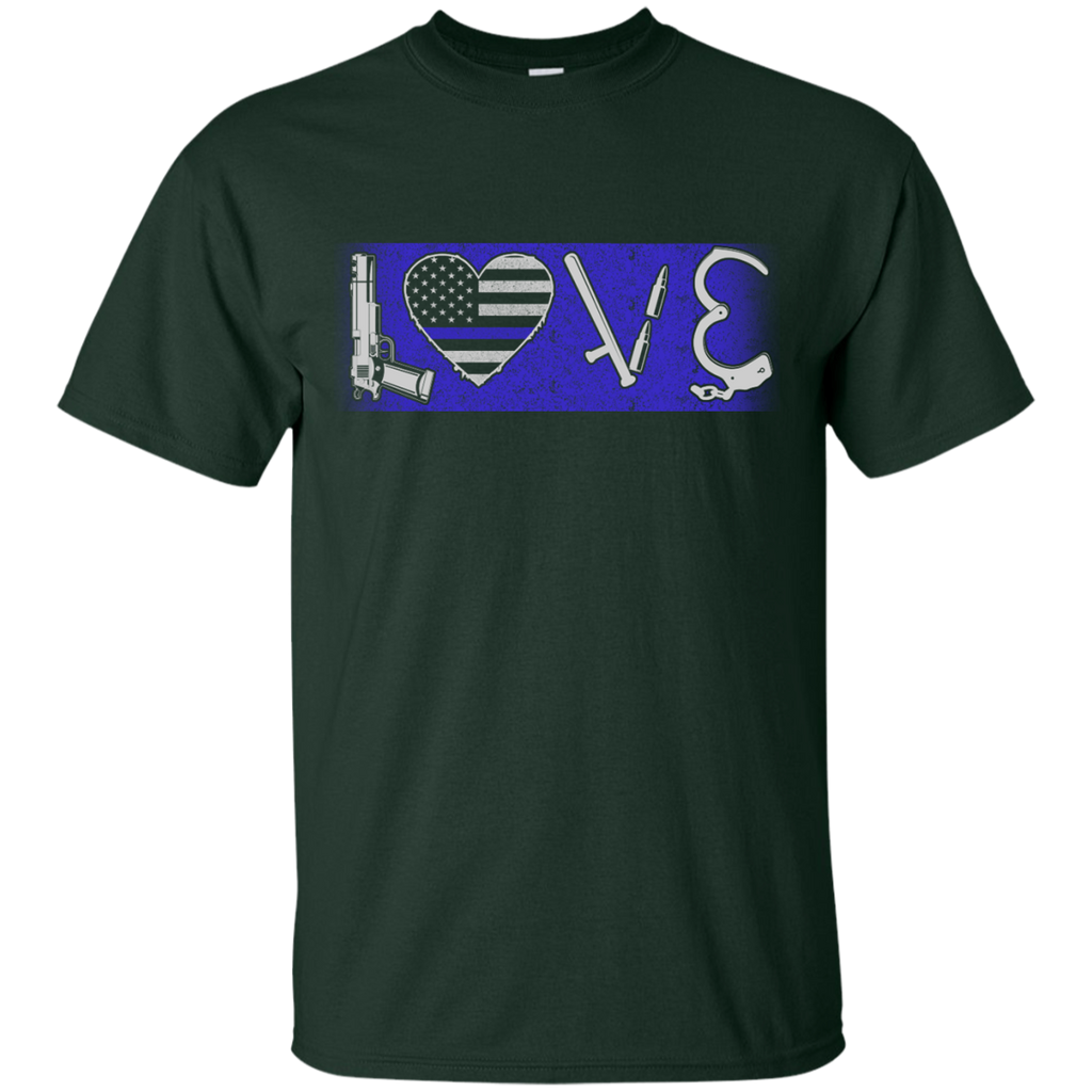 Yoga - LOVE THIN BLUE LINE POLICE OFFICER T shirt & Hoodie