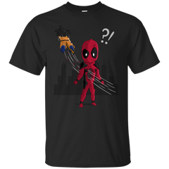 Dragon Ball - Goku VS Deadpool Punch Through chimichangas T Shirt & Hoodie
