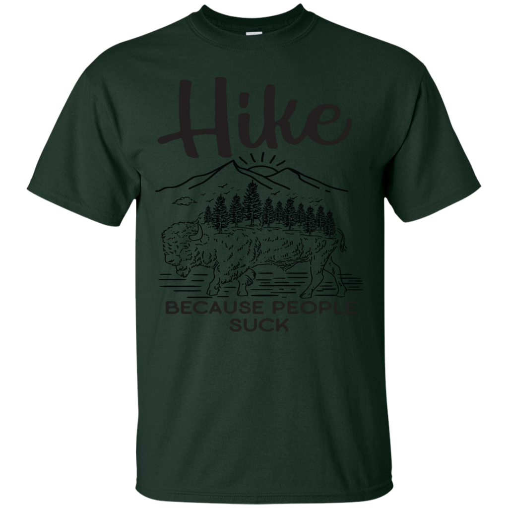 Hiking - Hike Because People Suck hiking T Shirt & Hoodie