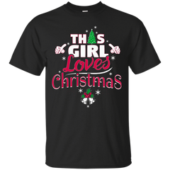 Mom - This Girl Loves Christmas Cool Snowflakes Tree Novelty loves christmas T Shirt & Hoodie